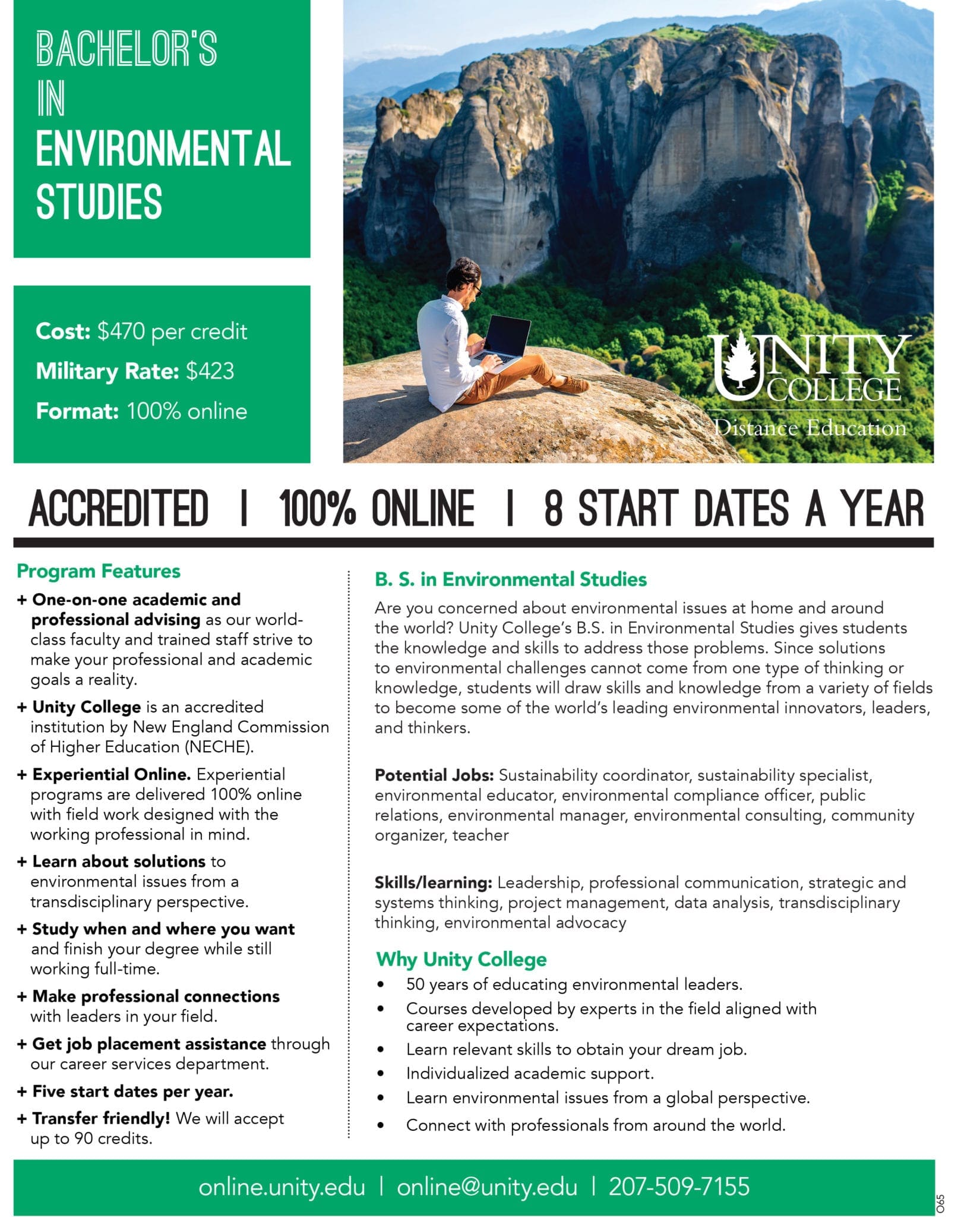 B.S. In Environmental Studies - Unity College