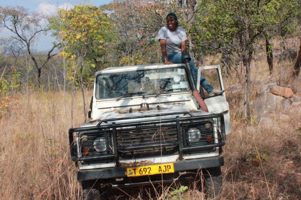 Dr. Alexandra Sutton Lawrence on jeep