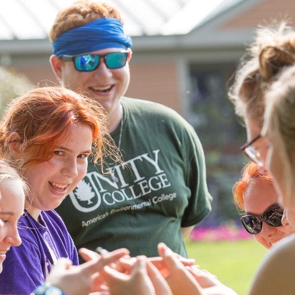 Students at Unity College Event