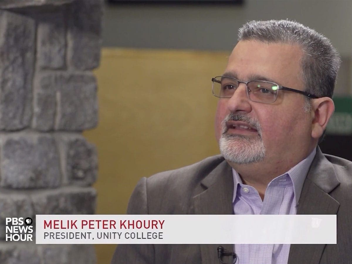 PBS News Hour: Unity College is seeing record enrollment by offering students various learning options.
