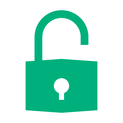 unlocked lock icon