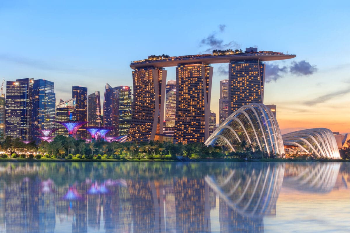 an ocean view of Marina Bay Sands in Singapore