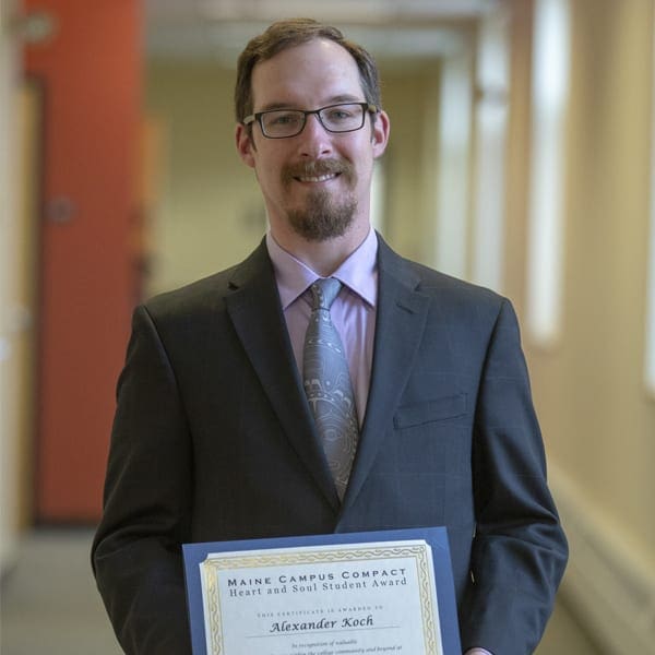 Accomplished Unity College student adds another honor to his resume