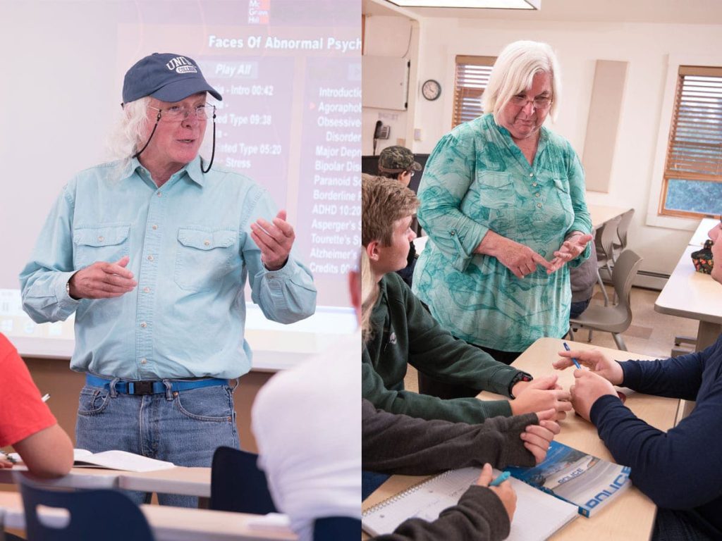 Unity College confers Professor Emeritus rank for two retired Unity College professors