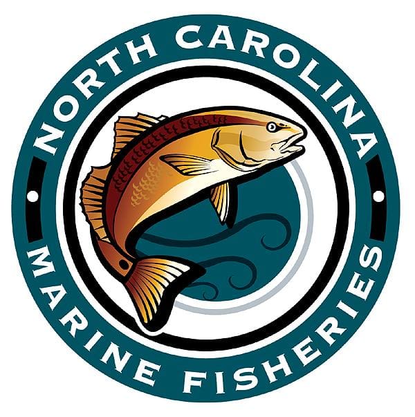 The logo for the North Carolina Department of Marine Fisheries.
