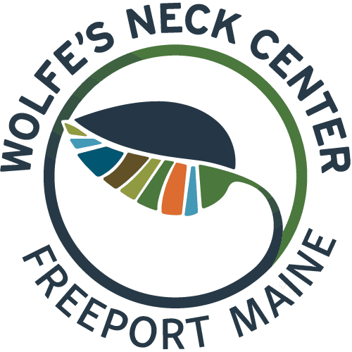 The Wolfe's Neck Center in Freeport, Maine logo.