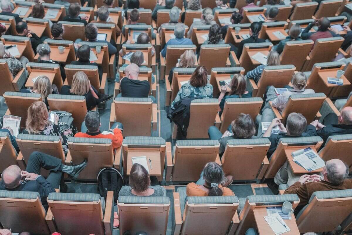 a classroom of students furthering their education