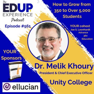 How to Grow from 350 to Over 5,000 Students – with Dr. Melik Khoury