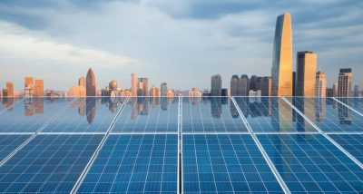 solar-energy-panel-with-city-twilight-