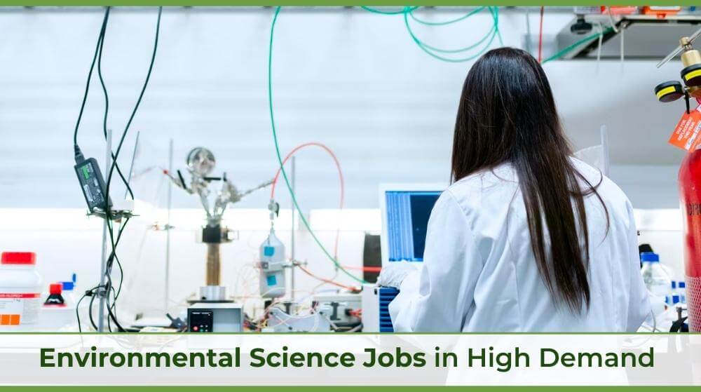 an environmental scientist in a laboratory
