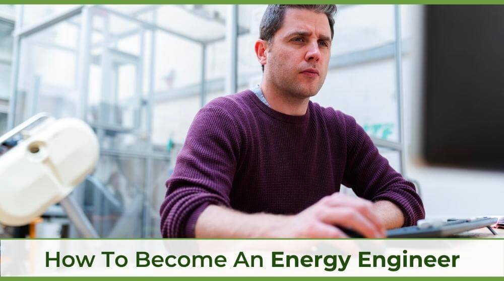an energy engineer working at the desk