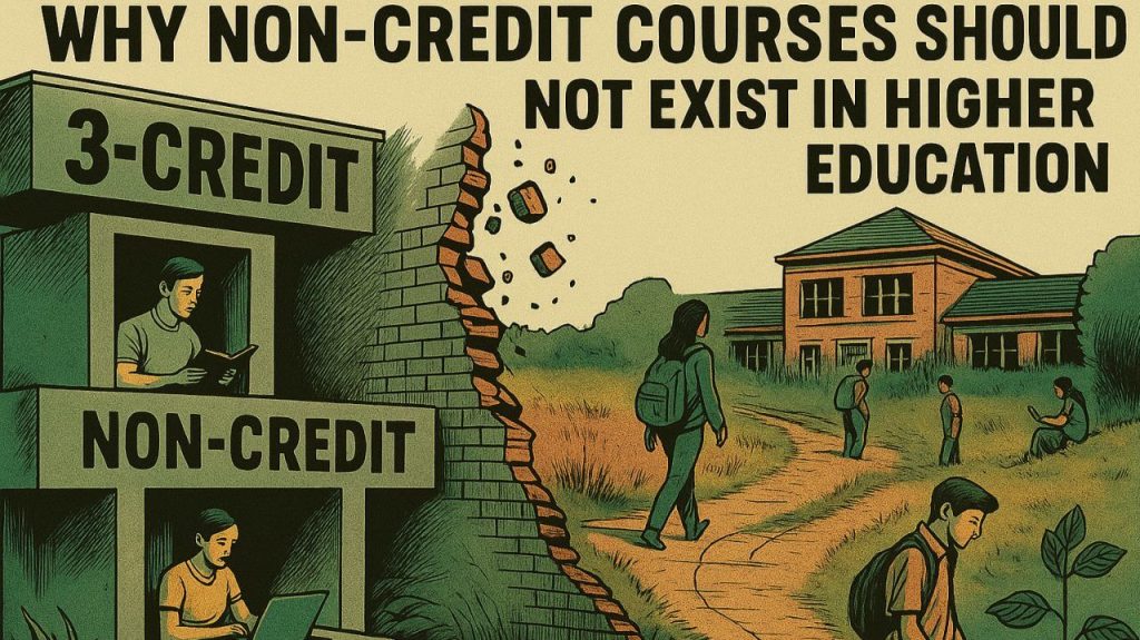 The End of Non-Credit Education: Why It’s Time to Abandon This Broken System